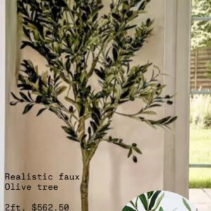 Realistic Faux Olive Tree