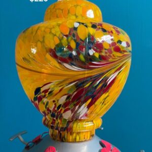 Glass Hummingbird Feeder