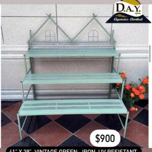 Vintage Green Iron Shelf